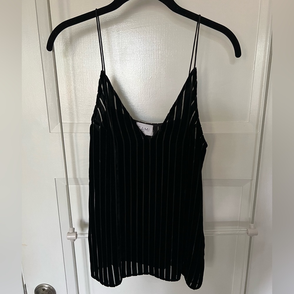 Black Velvet Cami Tank